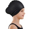 2pcs Elastic Swimming Hat,Non-slip Fabric Swimming Hat
