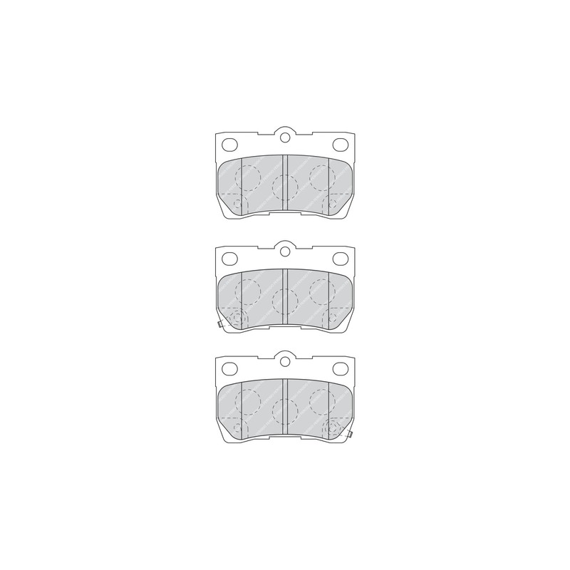 Ferodo FDB4001 Brake Pad Set, disc brake - (set of