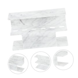 MERRYHAPY Acrylic Makeup Tweezers Holder Position Organizer for Eyelash Extensions Durable Marble Design for Beauty Salon Home Use Easy Access to Tools
