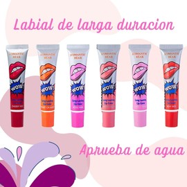 Set 6 piezas Labial Tinta Indeleble Larga Duración Peel Off Lip Gloss - Magic Color Máscara Tint Long Lasting impermeable Lip Gloss, larga duración, resistente al agua, con brillo de labios