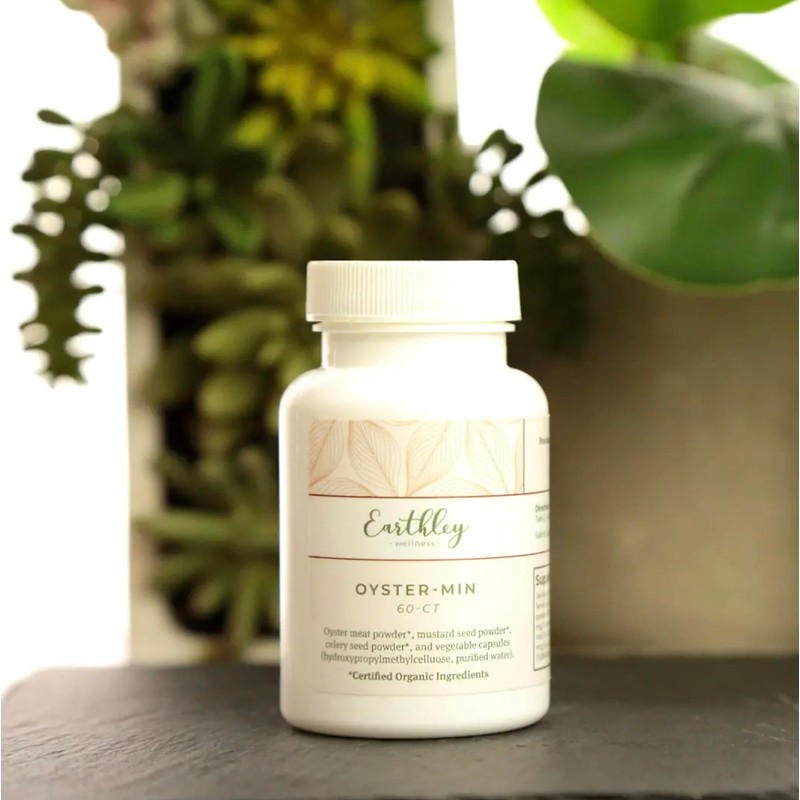 Earthley Wellness, Oyster-Min Capsules, Natural Zinc & Mineral Supplement, Promotes