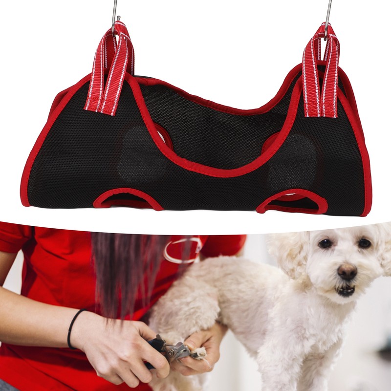 Dog Grooming Hammock Set Breathable Safe Restraint Bag Pet Grooming