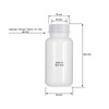 3x Wide-Neck Bottles Made of LDPE with Screw Closure, Chemical