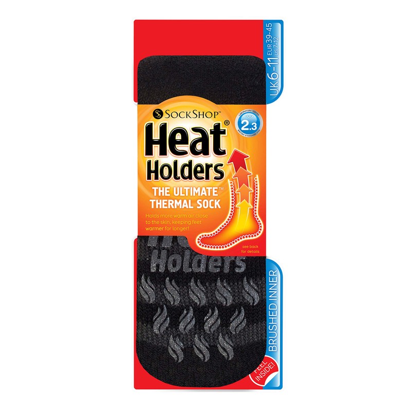 Heat Holders Men's Winter Extremely Warm Non-Slip Thermal Socks with