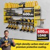OUREST Power Tool Organizer Wall Mount with 8-Drill Holders-600Lbs Load