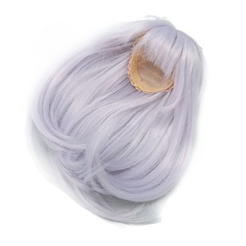 1/6 Long Straight Doll Wig Ball Jointed Dollfie Wig Silk Hair Replacement Handmade Girl Doll Making Supplies (Blue)