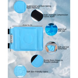 Reusable Knee Cooling Pads, Cooling Cuff, Knee Cooling Bandage, Cooling Pad, Cold Warm Compress Cooling Pad, Cooling Pads, Cool Pack for Bending, for Joint Pain, Swelling, Bruises