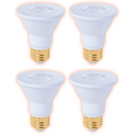 GoodBulb PAR20 LED Light Bulb, 8-Watt (50W Equivalent) Dimmable, Energy Efficient Halogen Replacement, 3000K Warm White, 500-Lumens, E26 Base (Pack of 4)