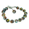 Murano Glass Bracelet Multi Colour Silver Handmade Armband Venice 15