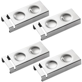 YellRin Knife Spoon Rests Stainless Steel Spoon Fork Knife Rest Rack Flatware Holder Set of 4 for Dining Table Hotel Restaurant