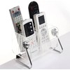 Voarge Remote Control Holder Organiser, 6 Slots Transparent Acrylic Remote