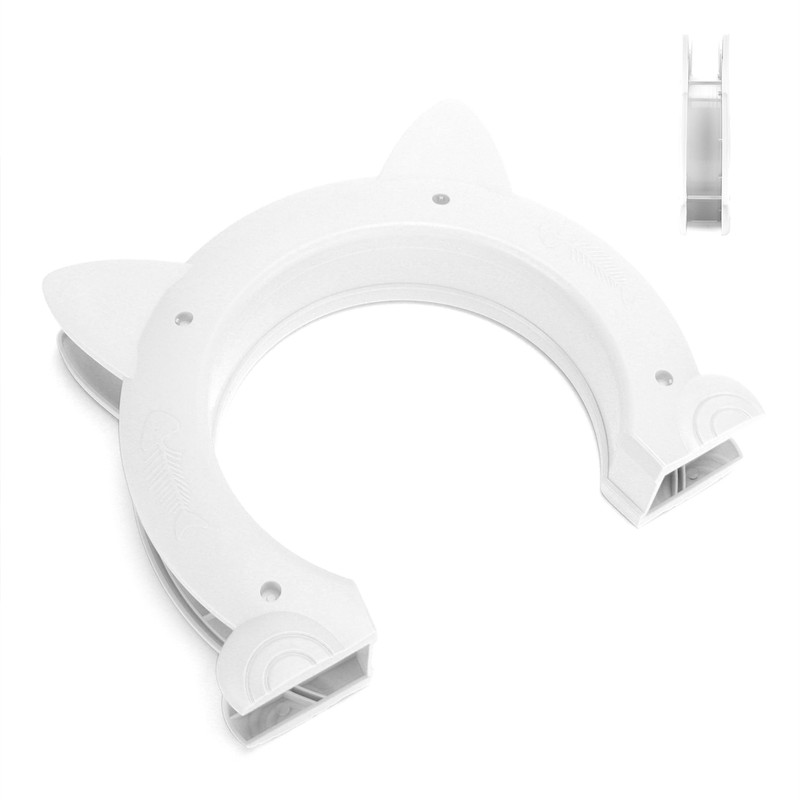 Cat Door Interior CatHead Shaped Plastic Cat Pass Through Door