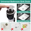 BUXIMN Bathroom Sink Drain Kit, Sink Drain Pip Kit with