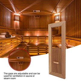 Wooden Sauna Room Air Vent, Ventilation Panel Slab Grille for Steam Room or Home Spa, Wood Air Vent for Indoor Sauna or Humid Environment