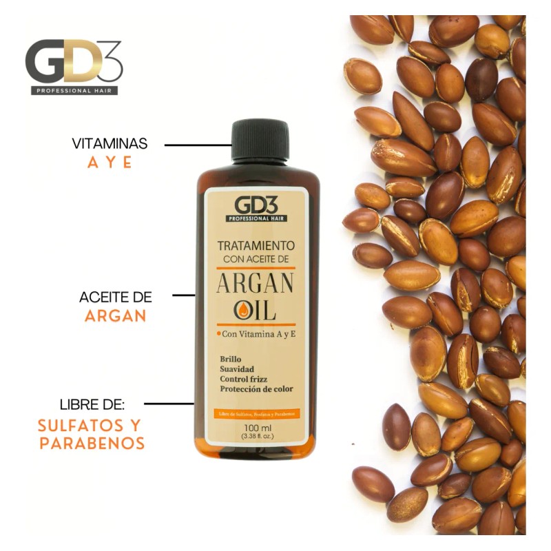 Tratamiento Para El Cabello - Aceite De Argán Gd3 100