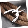KONTONTY Sturdy Stainless Steel Mini Pliers for Cutting Multi-use Folding