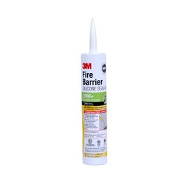 3M Sellador de silicona de barrera contra incendios 2000+, gris, cartucho de 10.3 onzas líquidas (98040052999), gris claro