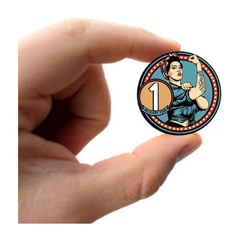 Women in Recovery AA Medallion Sobriety Chip in Years 1-50