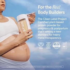 Ritual Prenatal Vegan Protein Powder - 20g Pea Protein and Choline to Support Pregnancy, Postpartum, Lactation and Lean Muscle* - Tested for Heavy Met