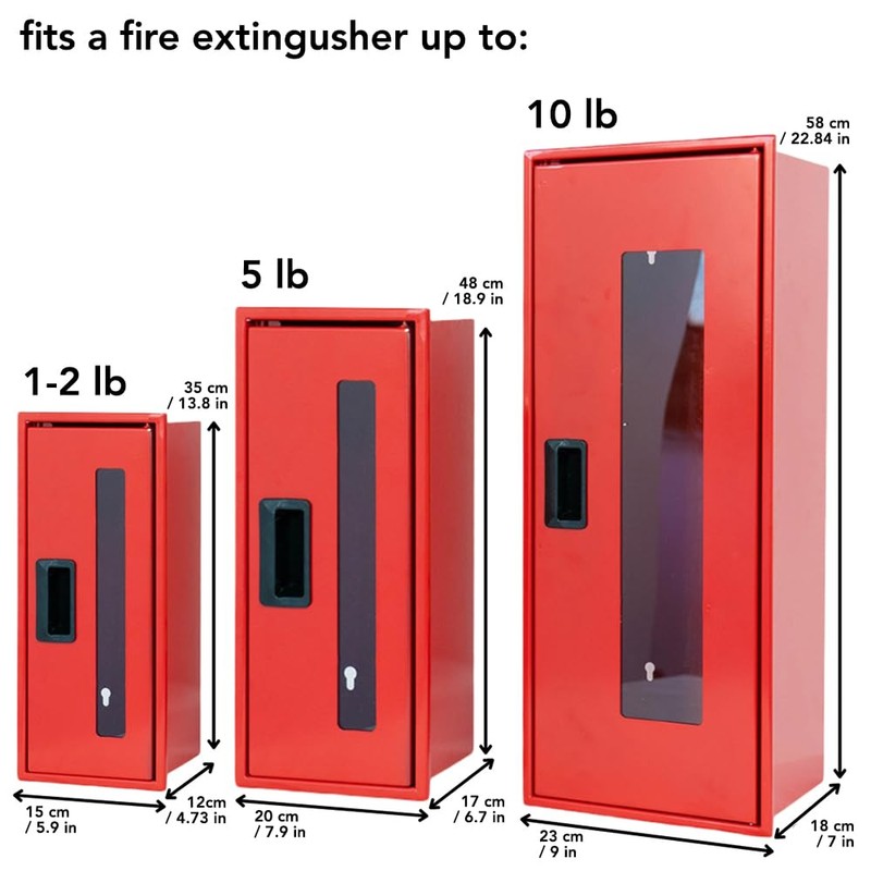 Fire Extinguisher Box Large Size 22inch Height | Fire Extinguisher