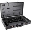 Sunrise SunRise C4102 Barber Stylist Lock Attached Carrying Portable Travel Case Organizer Storage Display, Black Matte (C4102PPAB) , 22x13x4.25 Inch (Pack of 1)