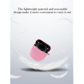 Case for Bose QuietComfort II True Wireless Earbuds,Soft Protective,BOVUGAC Silicone Case Cover with Keychain & Cleaning Kit & Lanyard for Bose QuietComfort Ultra 2023-Pink