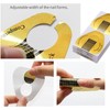 100 Pcs Nail Form Guide Sticker, Gold Horseshoe Nail Extension