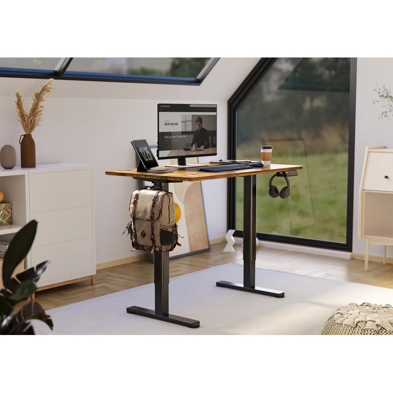Claiks Electric Standing Desk, Adjustable Height Stand up Desk, 24x48