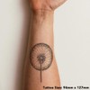 Azeeda 'Löwenzahn' Temporäres Tattoo - Hautfreundlicher & Ungiftiger Abziehbild ·