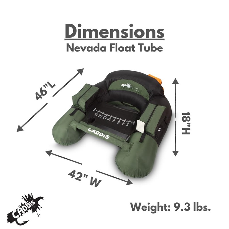 Nevada Float Tube for Fishing and Angling (Made by Caddis