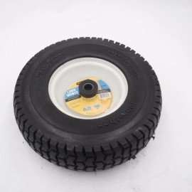 Marathon 30327 Flat Free Lawnmower Tire 13x5.00-6 on 3" Centered Hub 3/4" Bore