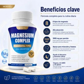 Magnesio Complex 90 Caps Sueño Relajación                                                                                                             
