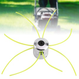 MAGT Trimmer Head, Universal Line Head, Grass Trimmer Head, Aluminium Strimmer Head, Thread Spool, Nylon Thread for Petrol Grass Trimmer, Brush Cutter (Silver)