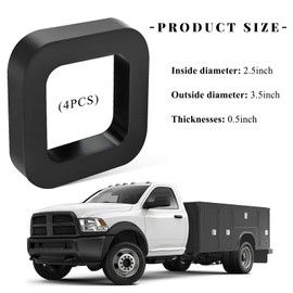 ZNDAW 4 PCS Hitch Receiver Silencer Pad, 2.5 Inch Trailer Hitch Silencer Reduce Rattle for Adjustable Ball Mounts, Hitch Noise Reducer Provide Cushion Between Receivers and Tow Hitches