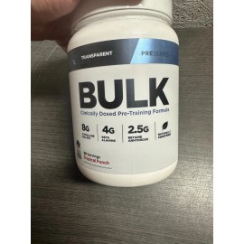 Tropical Punch Bulk Pre Workout 30 Servings Performance 05/26