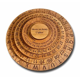Creative Crafthouse Mexican Cipher Encryption Machine Puzzle - Classic Military Design, Wood Construction