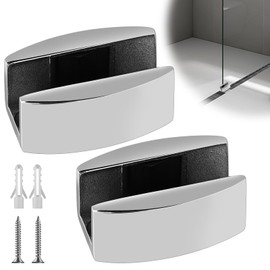 Stainless Steel Floor Guide Glass Sliding Door Floor Guide Sliding Door: Pack of 2 Floor Roller Guide Roller Sliding Door System Accessories, Guide Rail for Frameless Sliding Glass Doors