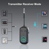 Bluetooth 5.2 Transmitter Receiver, Long Playtime, Dual Connection, 10m Range,