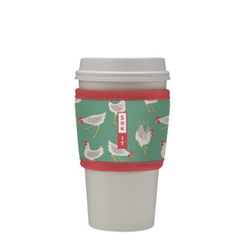 Sok It Hot Sok Coffee & Tea Reusable Insulated Neoprene Cup Sleeve (Flew The Coop)