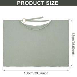 Breastfeeding Cover, 2Pcs Cotton Nursing Cover, Muslin Soft Breast Feeding Cover with Adjustable Strap, Double Layer Breathable Nursing Scarf, Multi Use Car Seat Stroller Cover