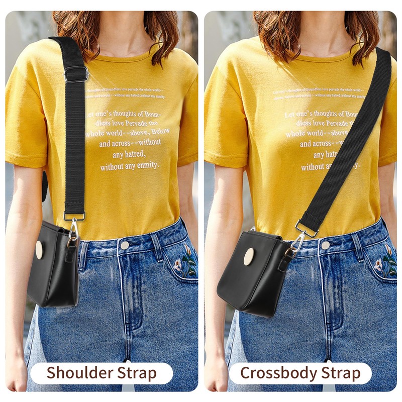 Hamdecro Wide Purse Strap Replacement Crossbody Shoulder Bag, Universal Adjustable