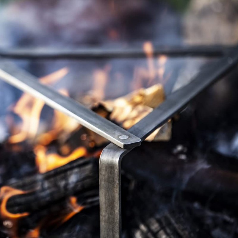 Petromax Steel Cooking Stand, Cook Outdoors Over a Campfire, 7.1"