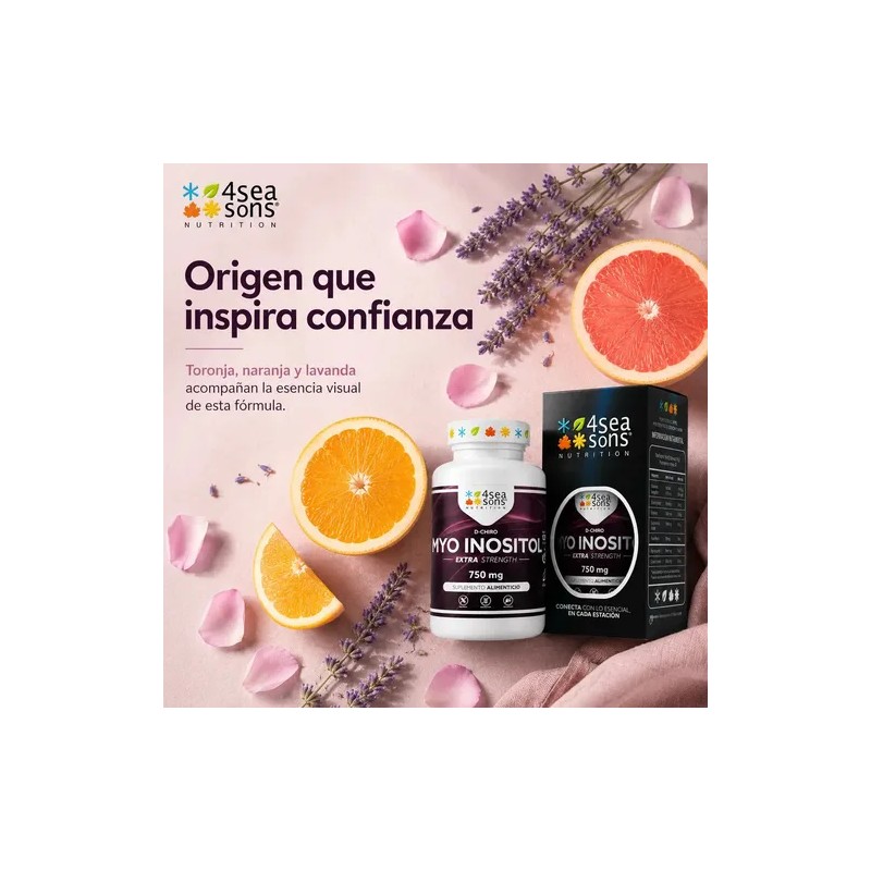 Myo Inositol y D-Chiro Inositol 750 mg | 60 Cápsulas