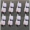 Pack of 16 Sliding Door Guides for Closet Rails Form/Optimum