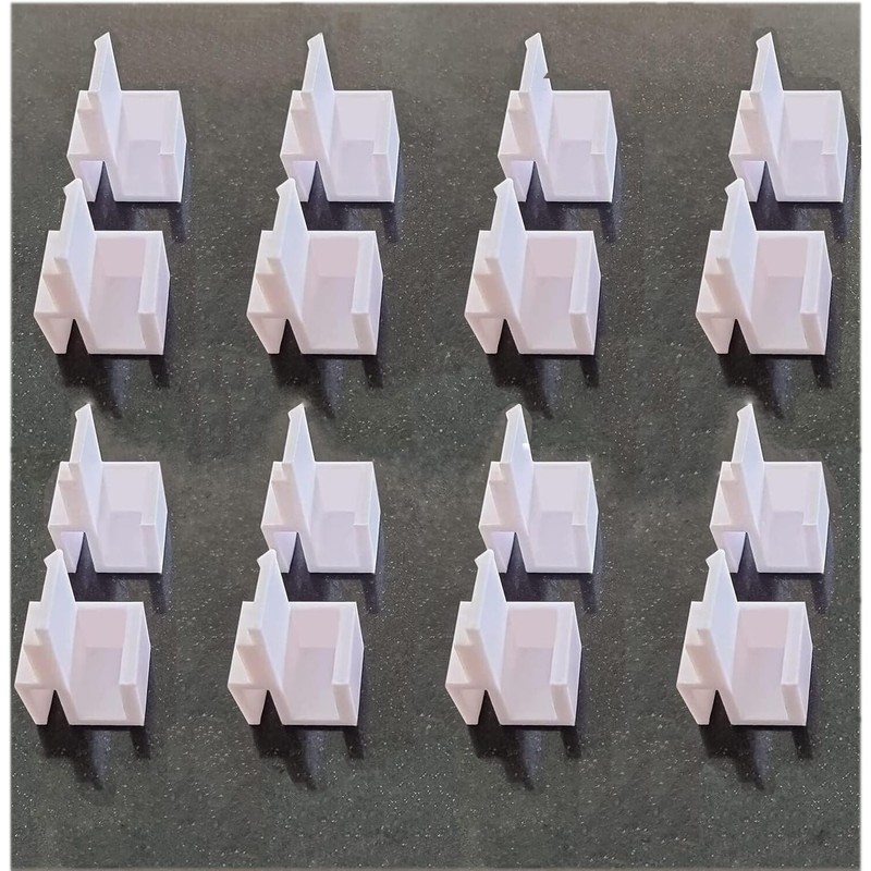 Pack of 16 Sliding Door Guides for Closet Rails Form/Optimum