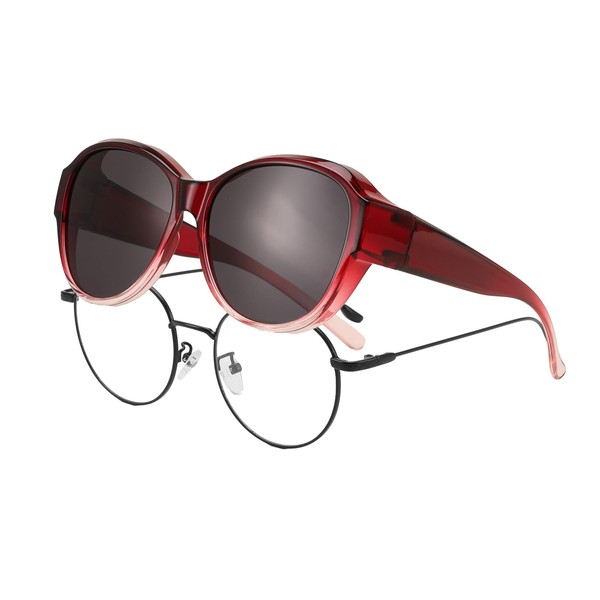 Feisedy B1211 Women's Sunglasses, Polarized TAC Lens, TR90 Frame, Over