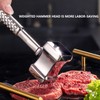 Topyond Meat Tenderizer, Stainless Steel Heavy Duty Mallet & Pounder,