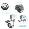 PATIKIL 4pcs 50mm Swivel Caster Wheels 20mm U-B with Racket