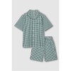 JAJU [JAJU] Men's Seersucker 5-part Pajama Set_Light Green