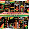 Haooryx Juneteenth Bookmarks - 120Pcs 1865 Juneteenth Bookmarks with Ribbon